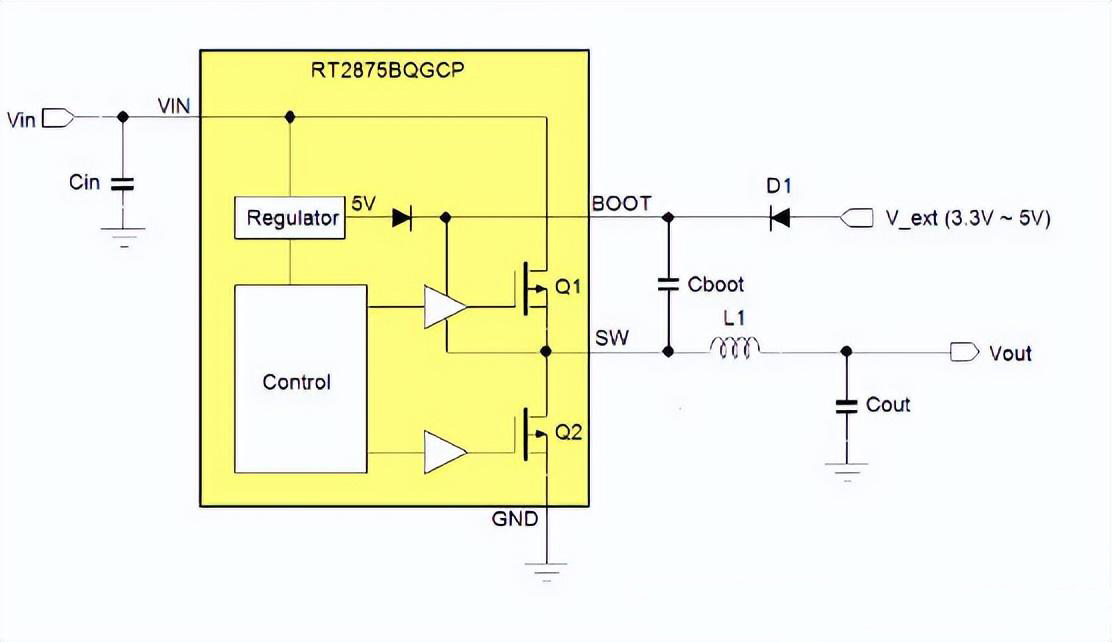 Buck降壓型開關穩(wěn)壓器 自舉電路